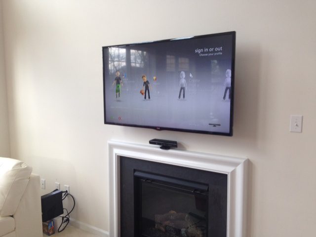TV Mounting over a fireplace